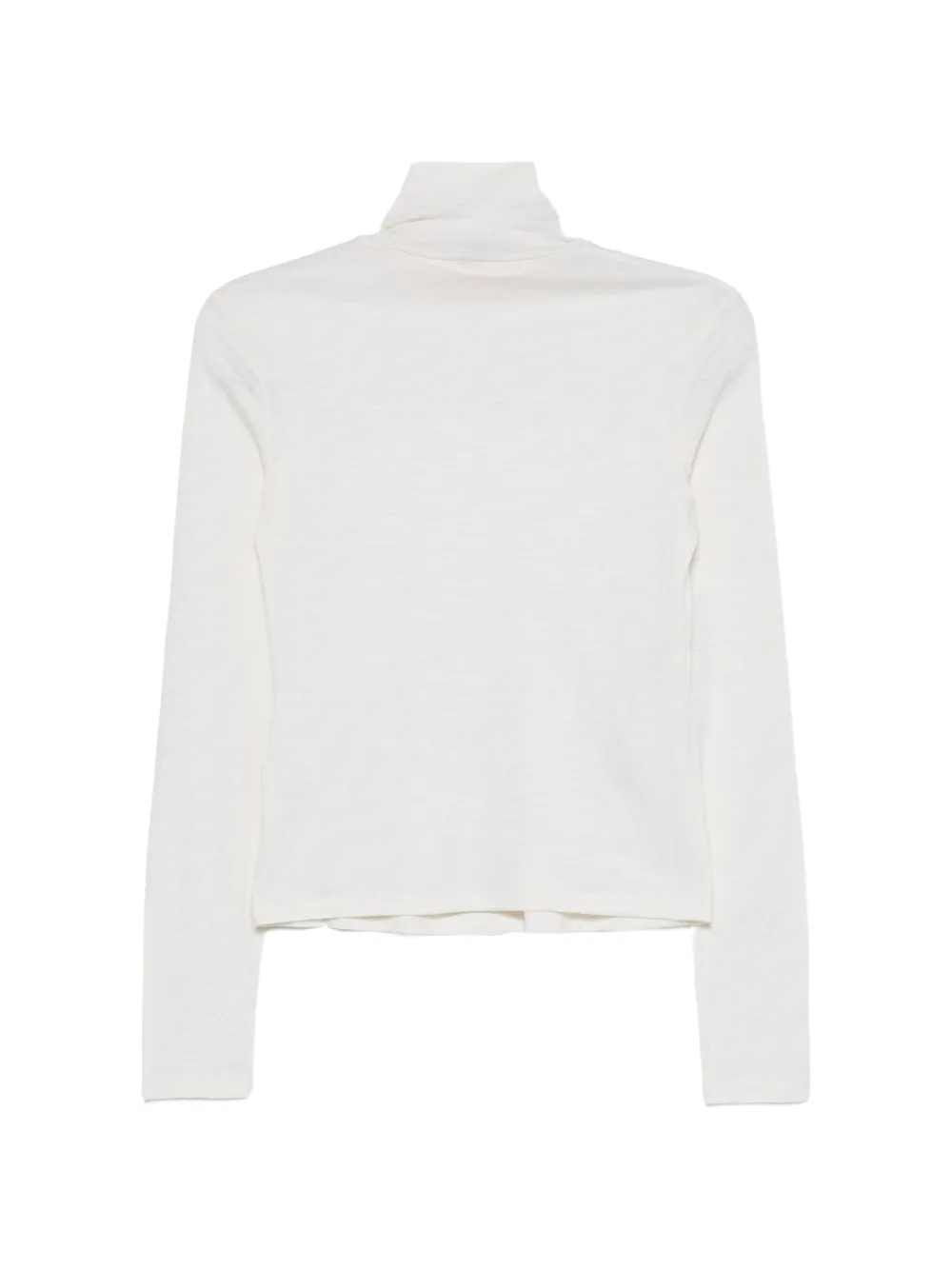 Patrizia Pepe Wollen T-shirt met col Beige