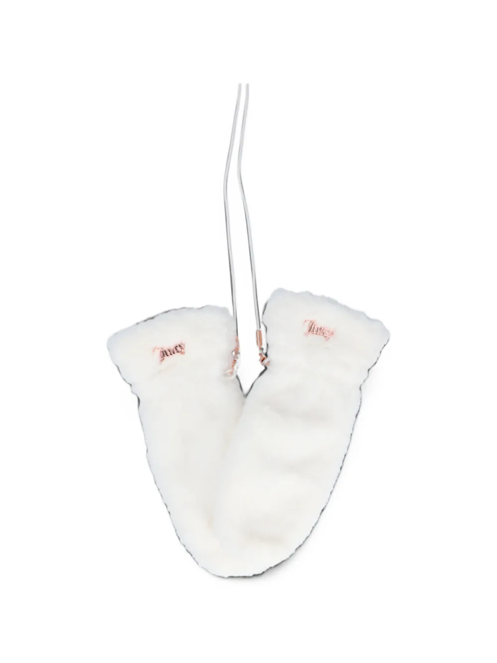 Juicy Couture logo-plaque mittens - Weiß