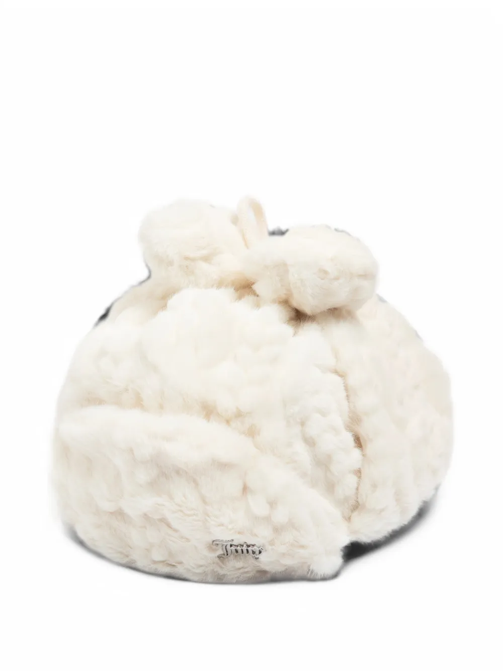 Juicy Couture Hoed met imitatiebont en pompon Wit
