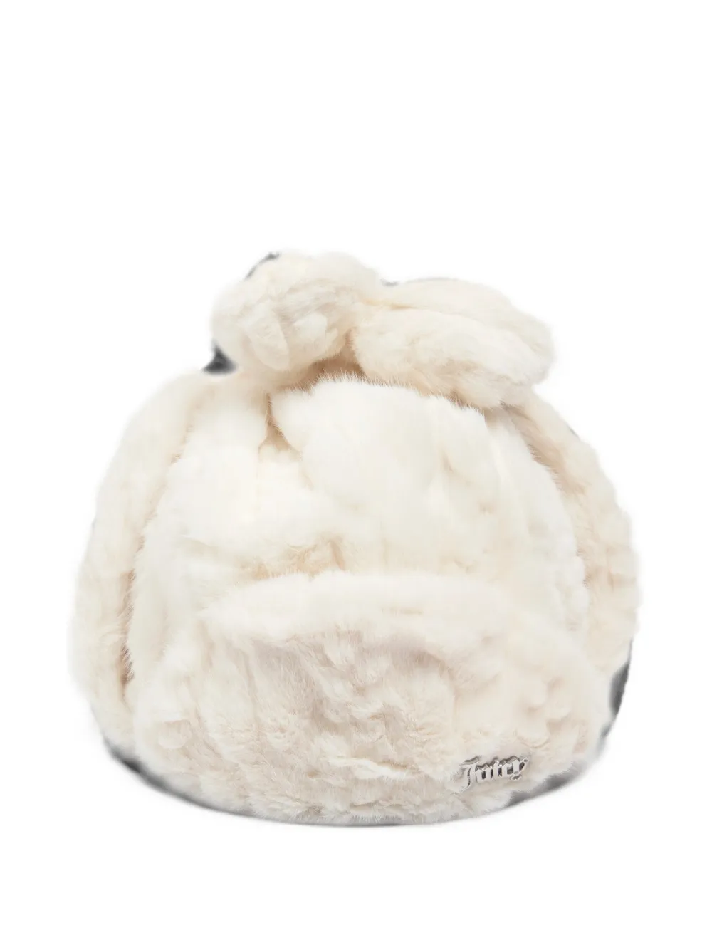 Juicy Couture Hoed met imitatiebont en pompon Wit