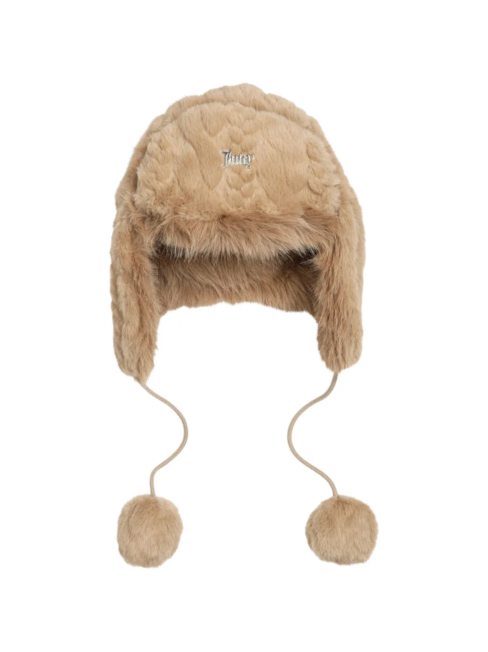 Juicy Couture Hoed met logo-plakkaat Beige