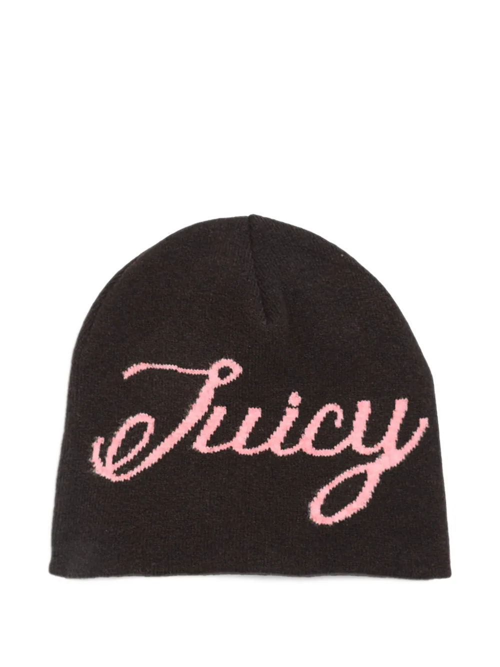 Juicy Couture logo-intarsia beanie hat - Braun
