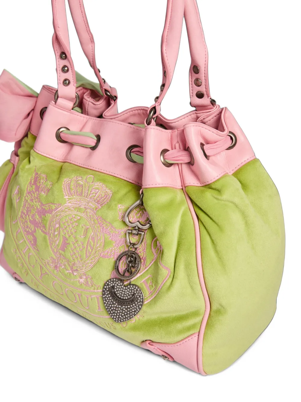 Juicy Couture Daydreamer shopper met geborduurd logo Groen