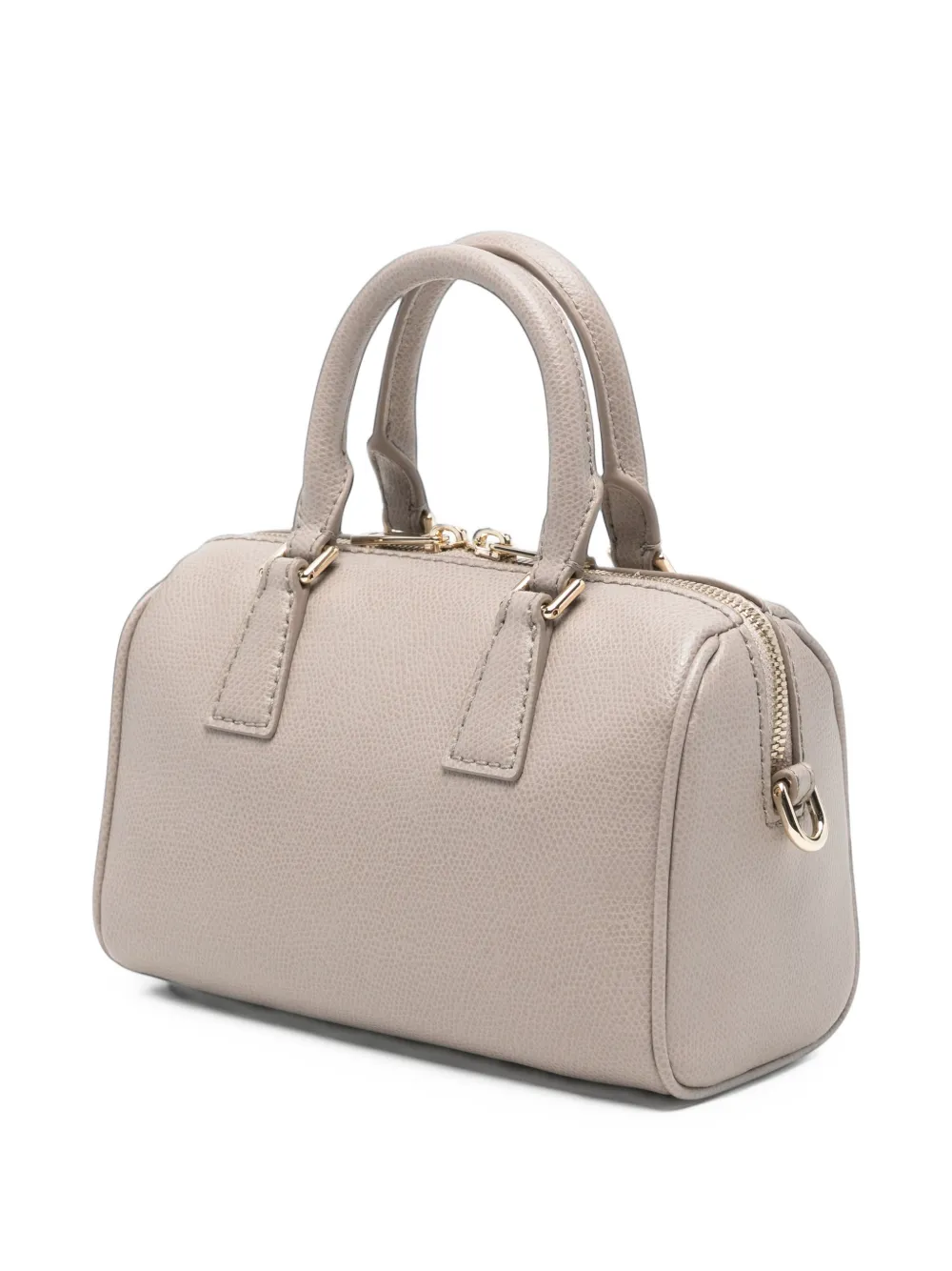 Furla mini Olivia Boston leather tote bag Grijs