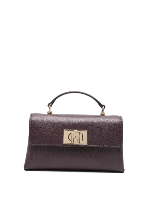 Furla 1927 grained leather tote bag