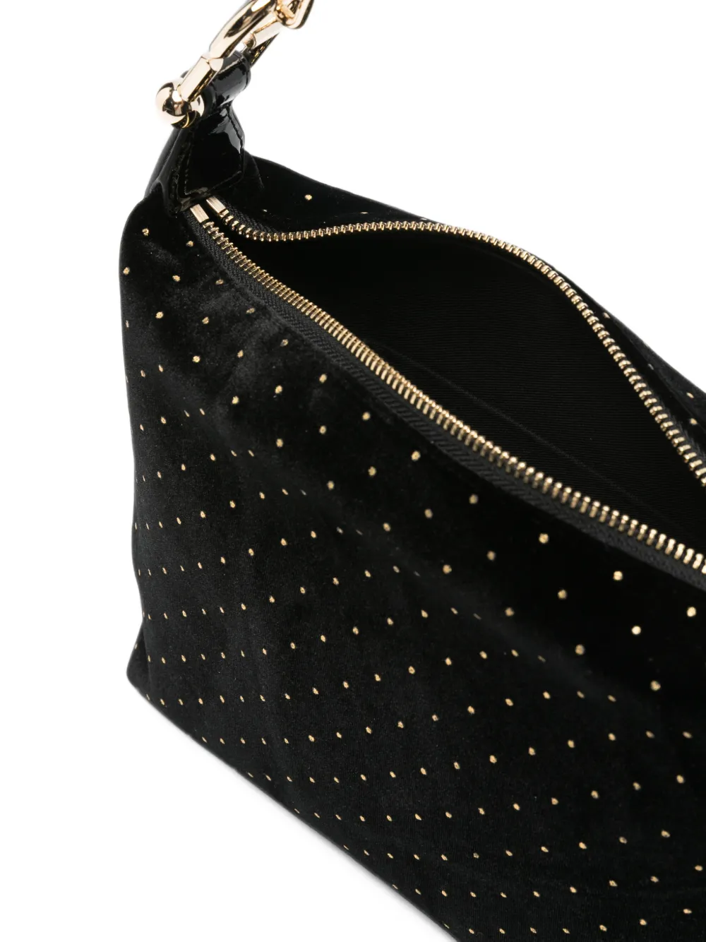 Furla studded velvet tote bag Zwart