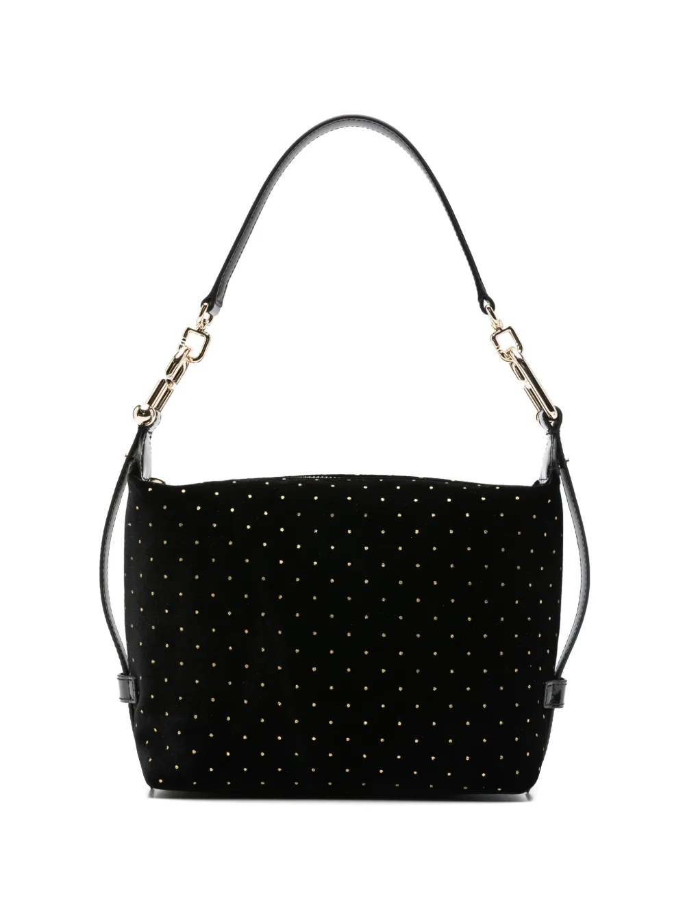 Furla studded velvet tote bag Zwart