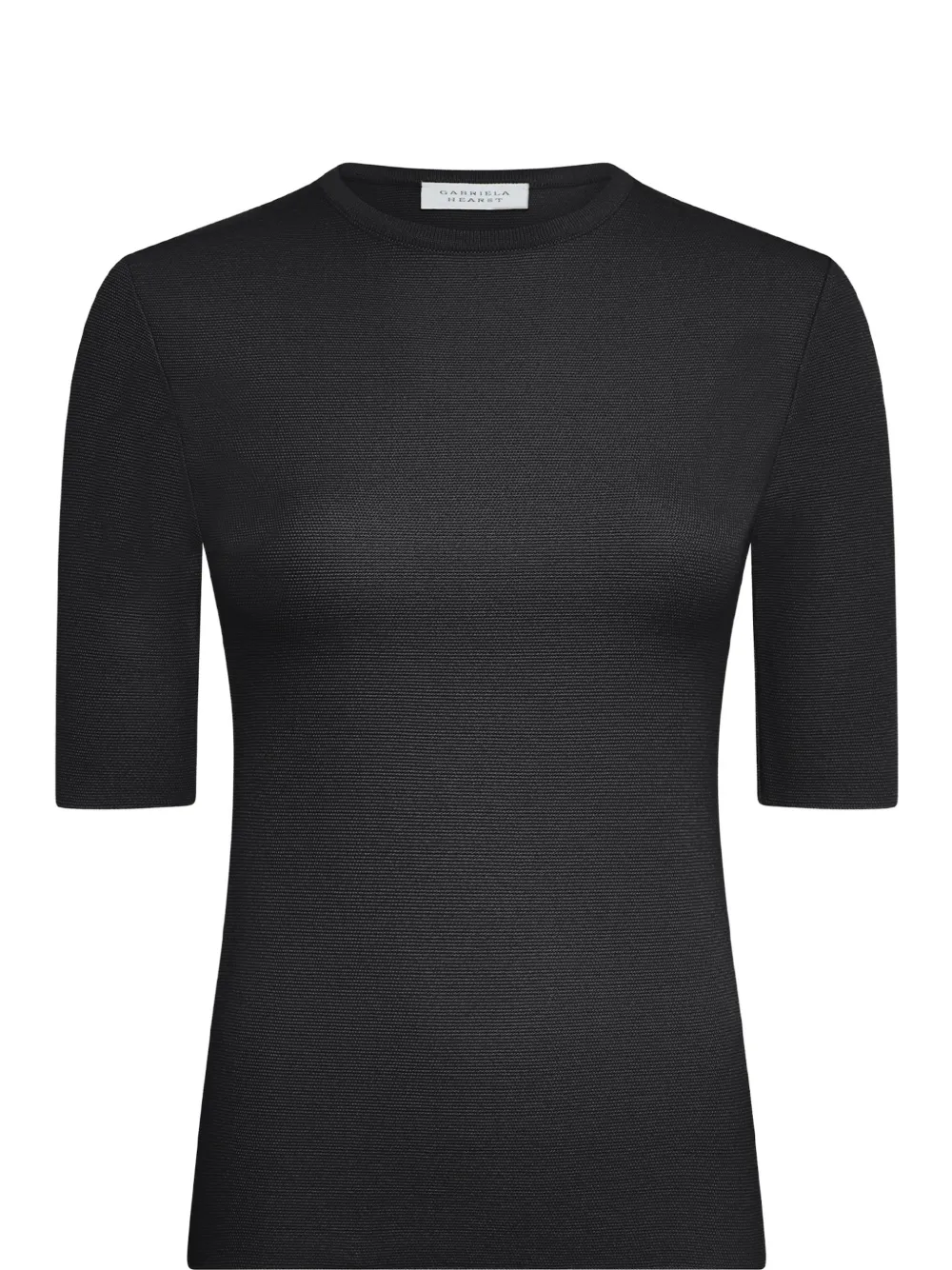 Gabriela Hearst Axis knitted T-shirt Zwart