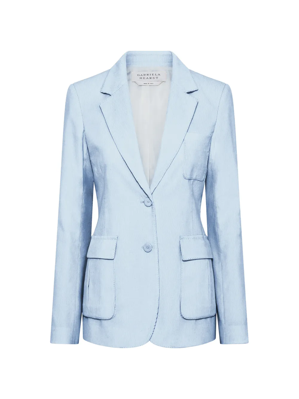 Gabriela Hearst Louisa corduroy blazer Blauw