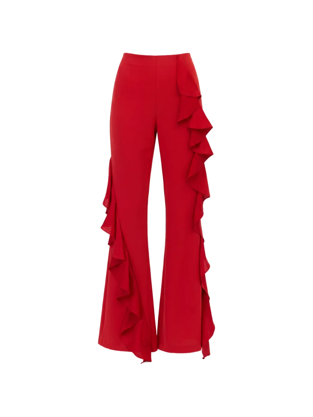 Cinq A Sept Selah ruffled trousers Rood