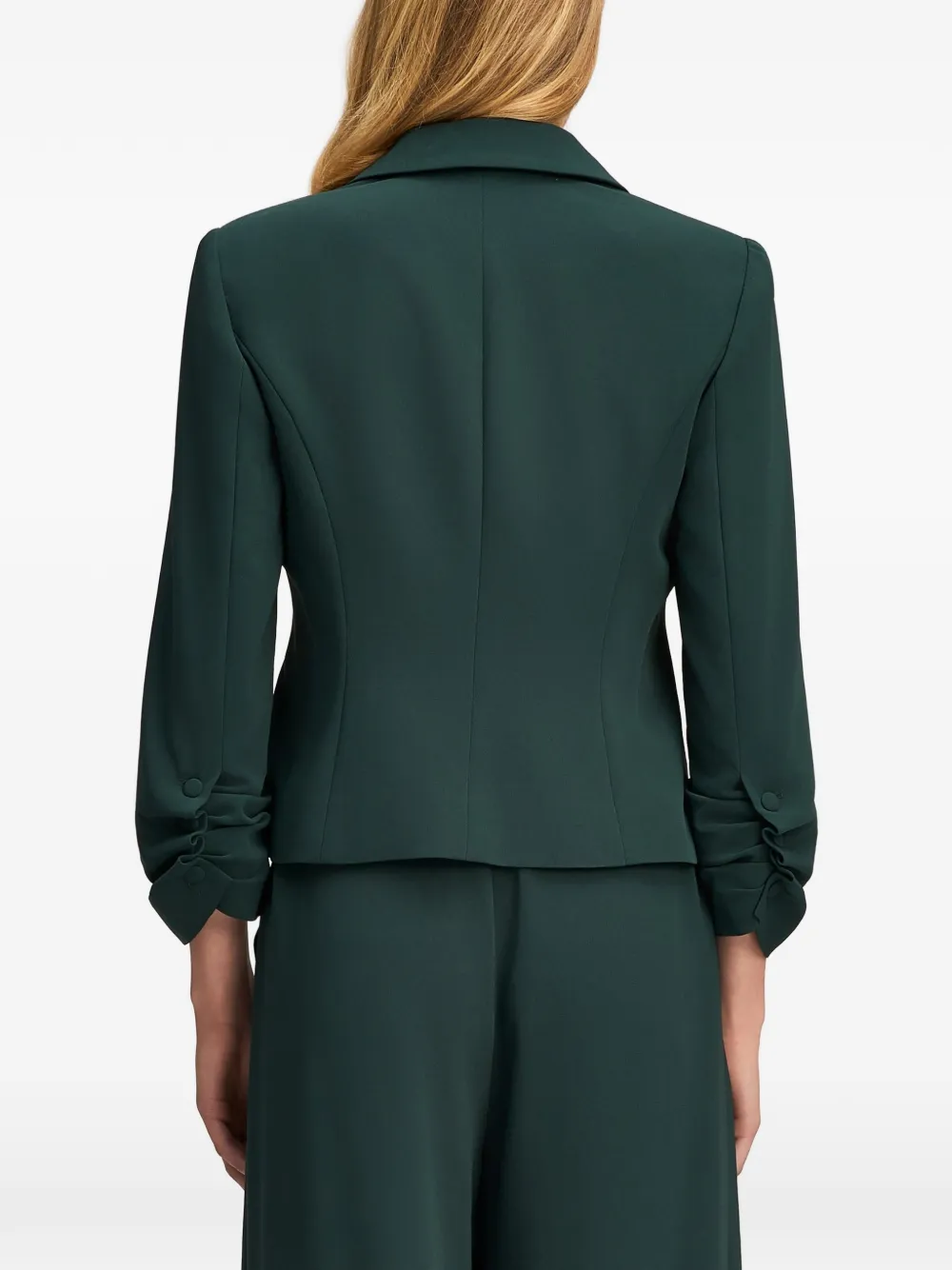 Cinq A Sept Le Petit Khloe ruched-sleeve blazer Groen