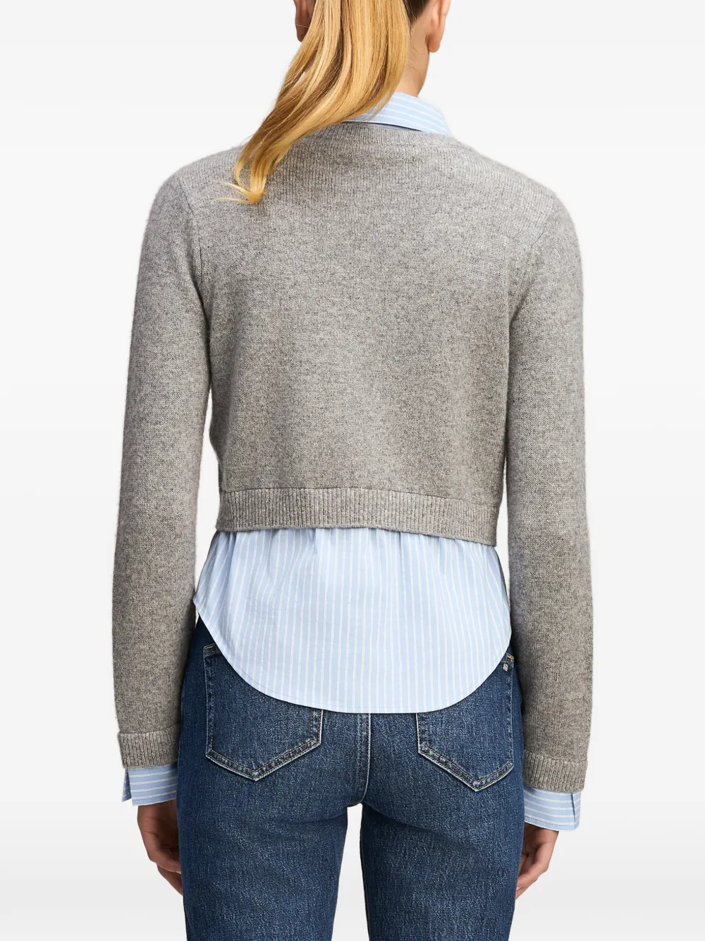 Cinq A Sept Renna layered-effect sweater Grijs