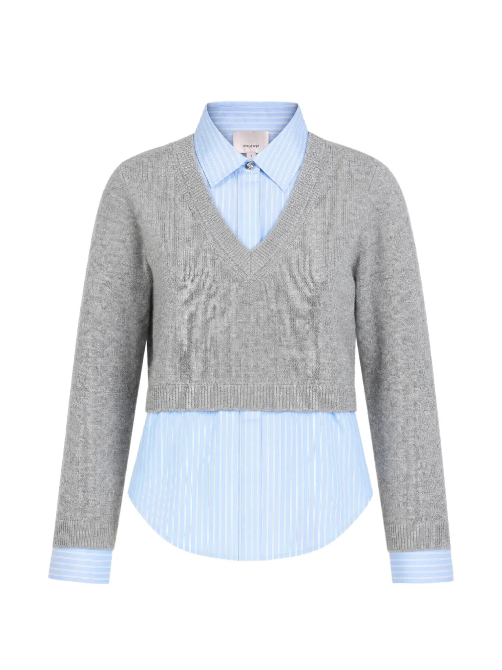 Cinq A Sept Renna Pullover im Layering-Look - Grau