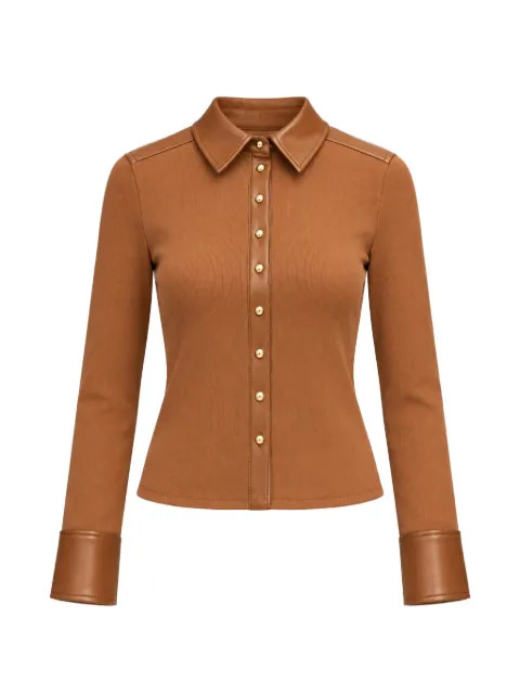 Cinq A Sept Magali panelled shirt