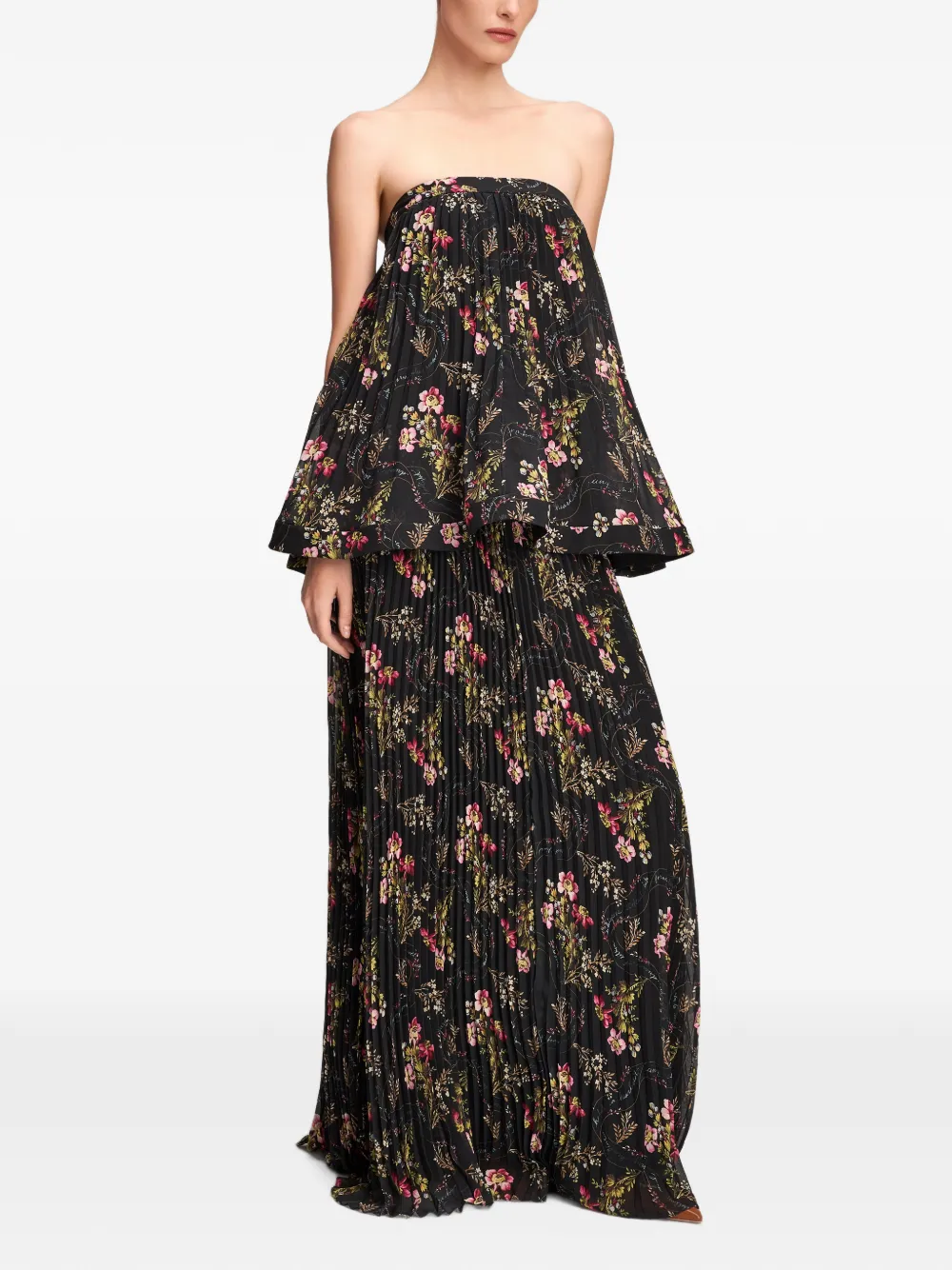 Cinq A Sept Rosaline Love Letter floral-print maxi dress - Black