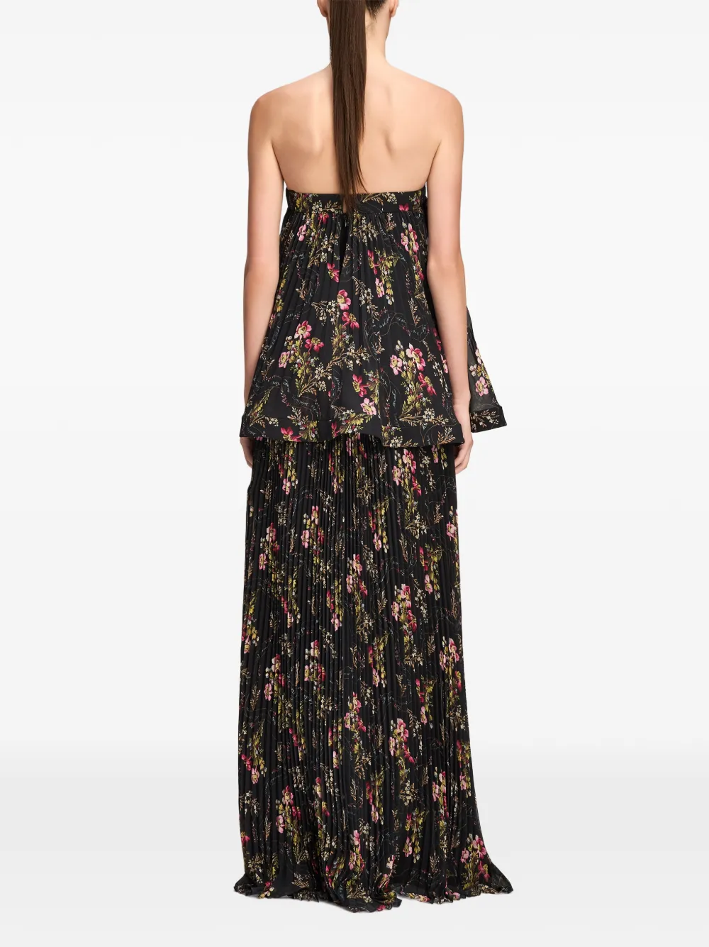 Cinq A Sept Rosaline Love Letter floral-print maxi dress Zwart