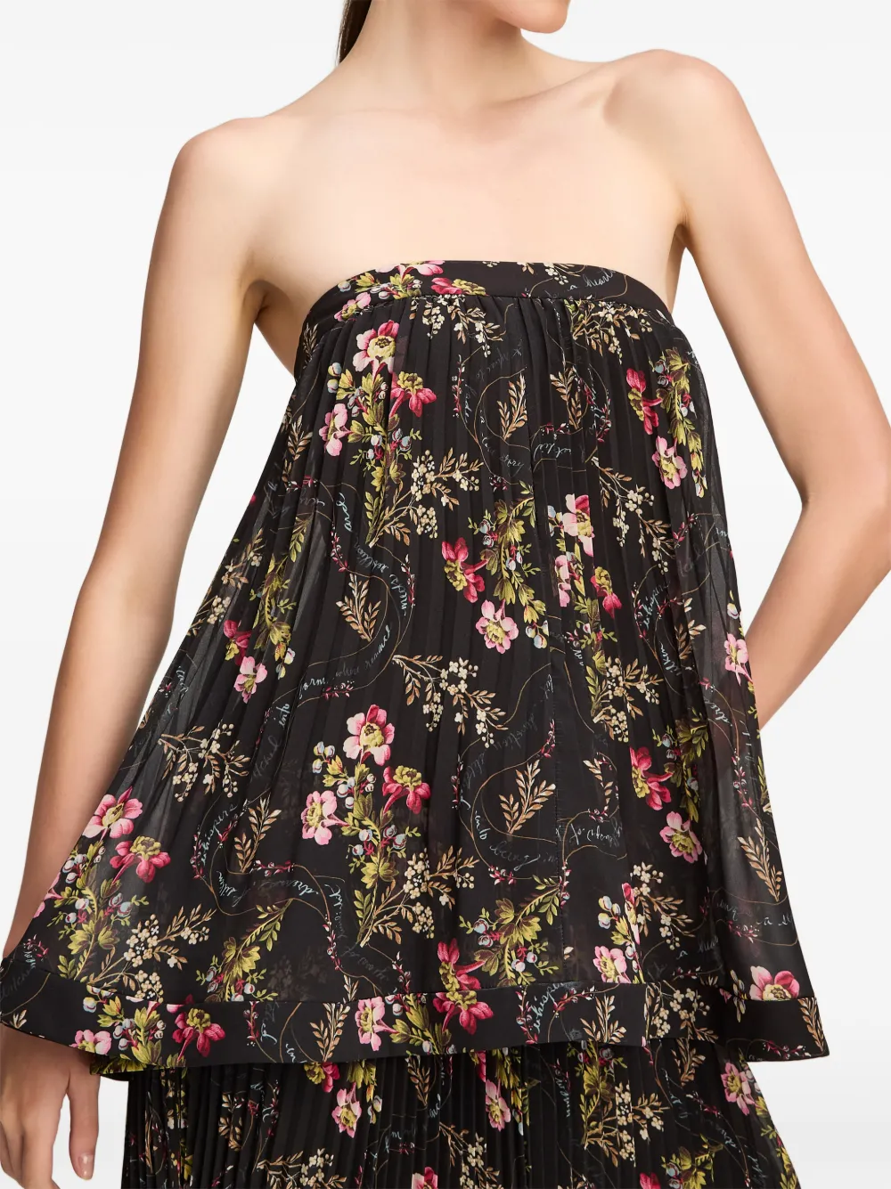 Cinq A Sept Rosaline Love Letter floral-print maxi dress Zwart