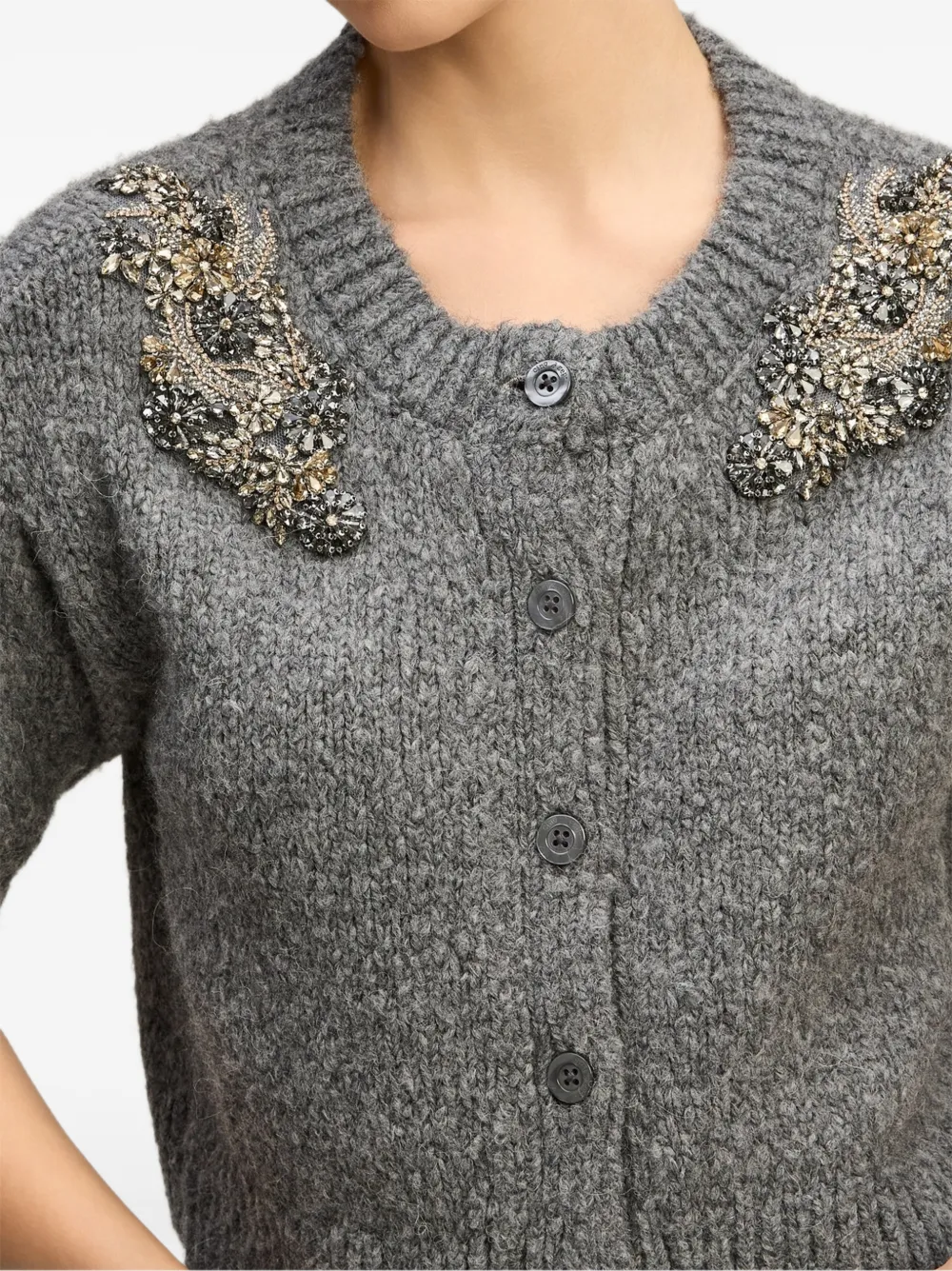 Cinq A Sept Crystal Ivy Millicent cardigan Grijs