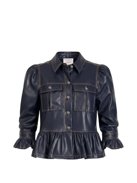 Cinq A Sept Delanie ruffled puff-sleeve jacket