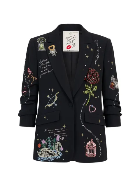 Cinq A Sept blazer Kelsa Starry Scribbles con aplique
