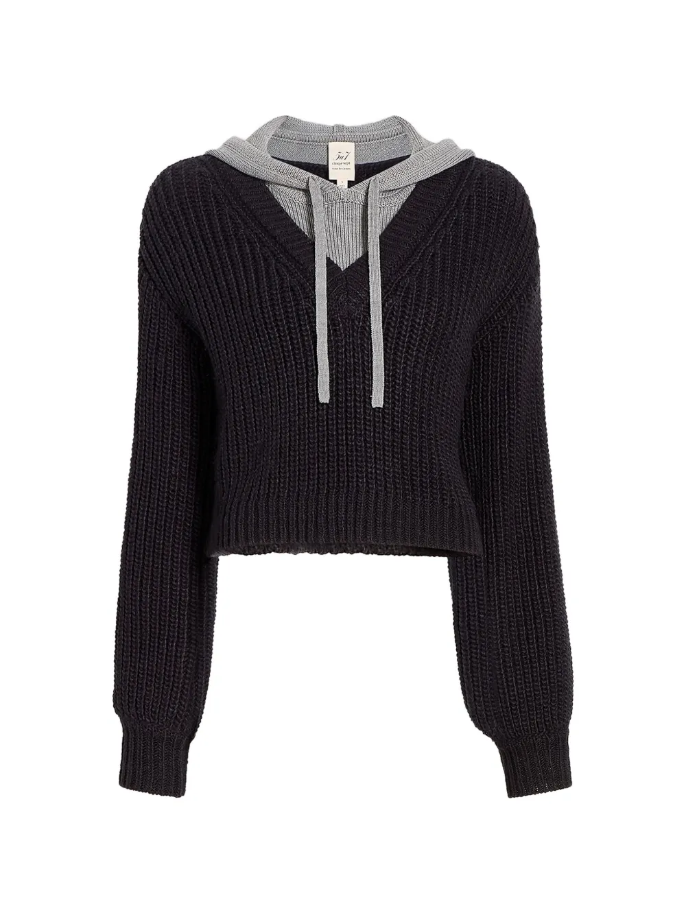 Cinq A Sept Deidre Pullover im Layering-Look - Schwarz