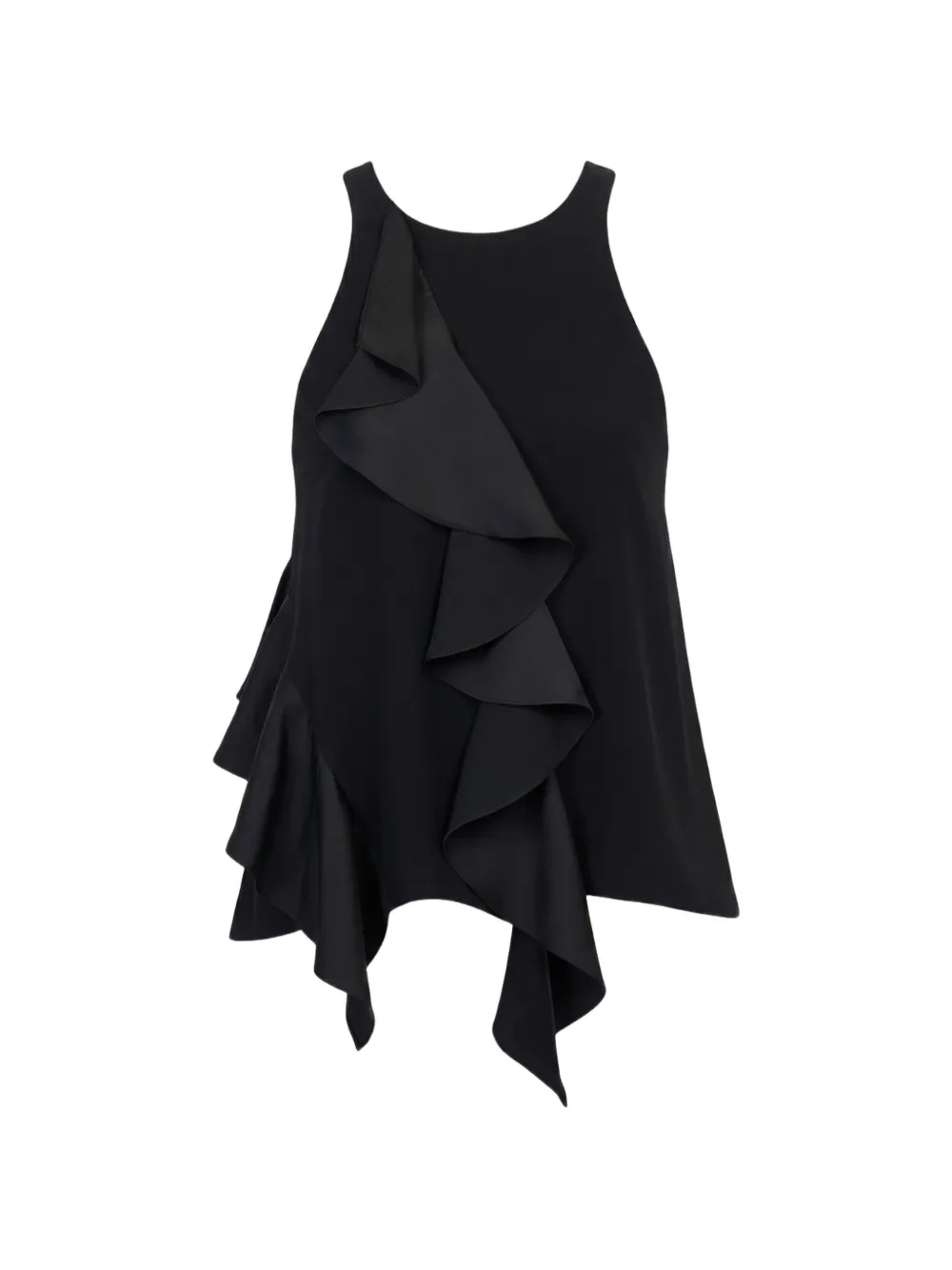 Cinq A Sept Vivia ruffled top Zwart