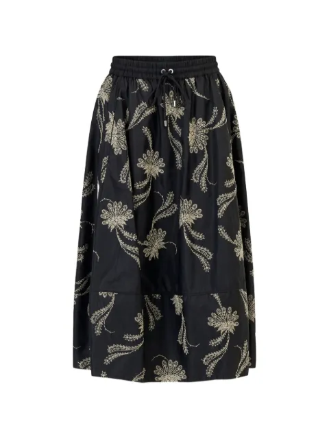 Cinq A Sept jupe mi-longue Sirani Paisley Fan