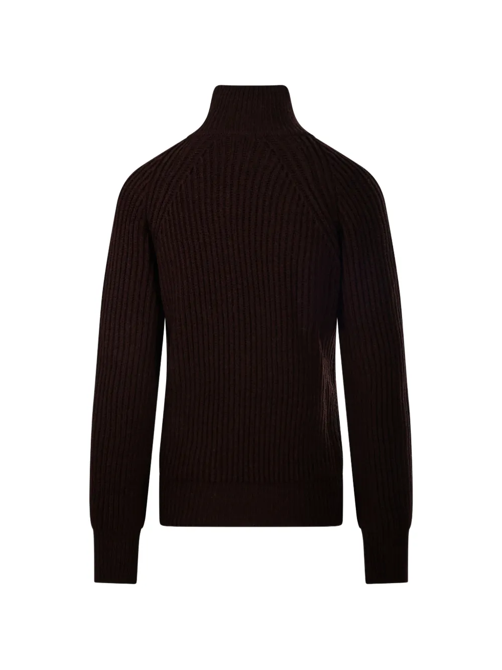 Giuseppe Di Morabito lace-panel ribbed-knit sweater Bruin