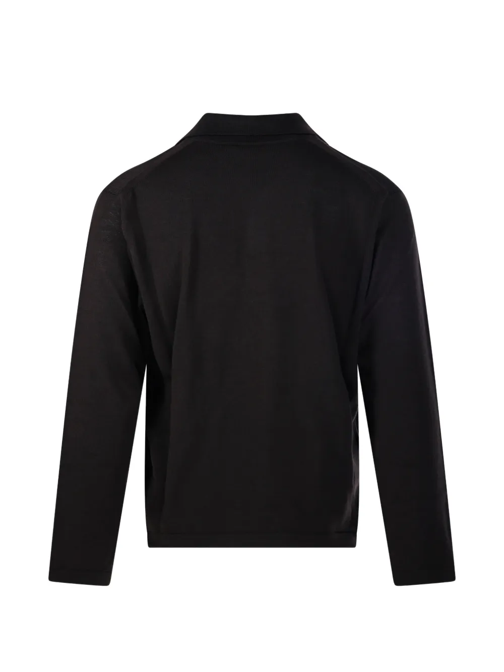 Roberto Collina polo-collar long-sleeve sweater Zwart