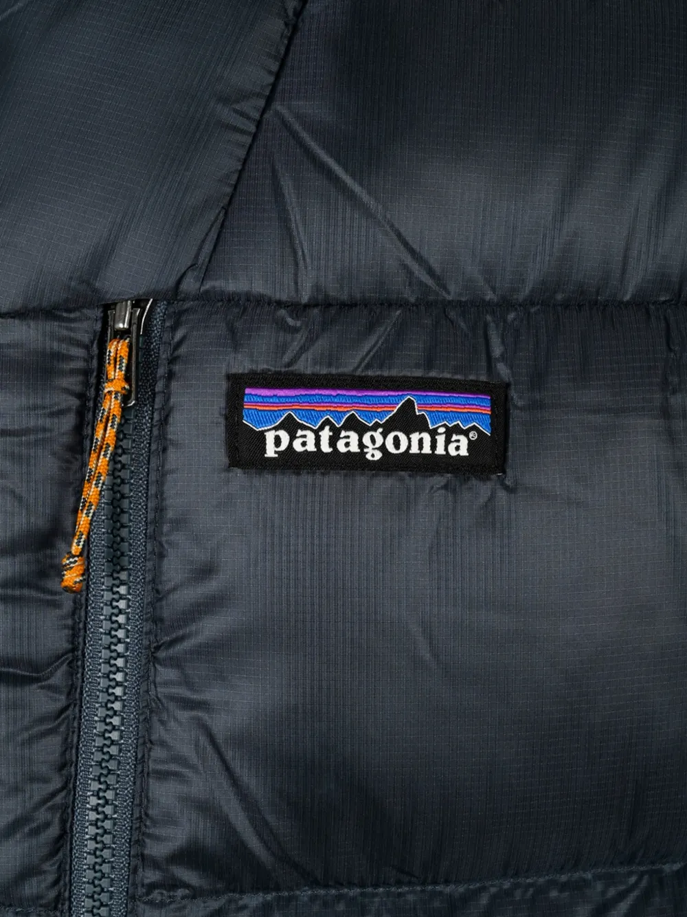 Patagonia Fitz Roy quilted hooded jacket Blauw