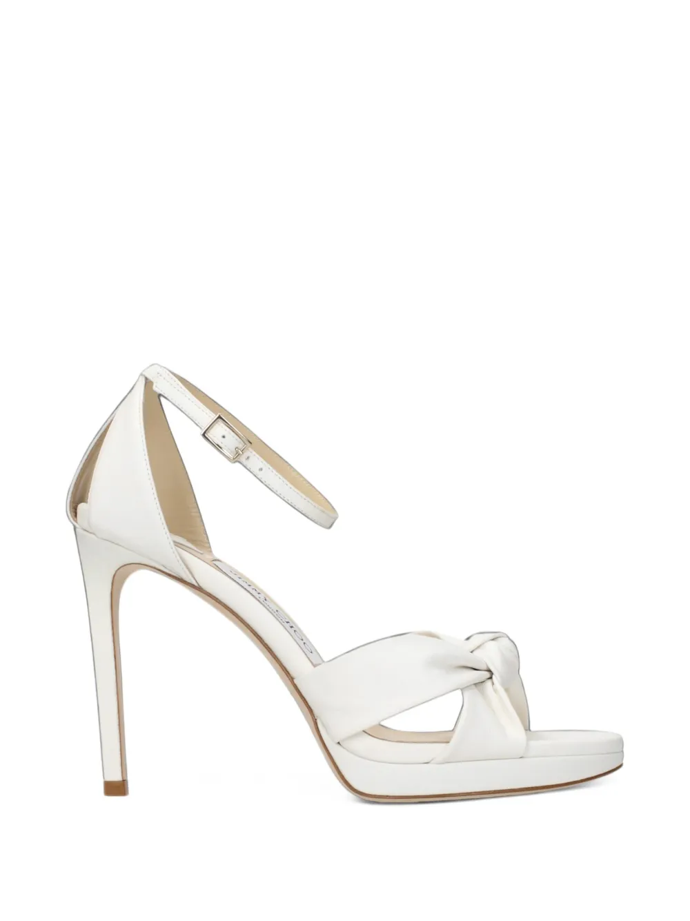 Jimmy Choo Rosie knot-detail platform sandals - Bianco