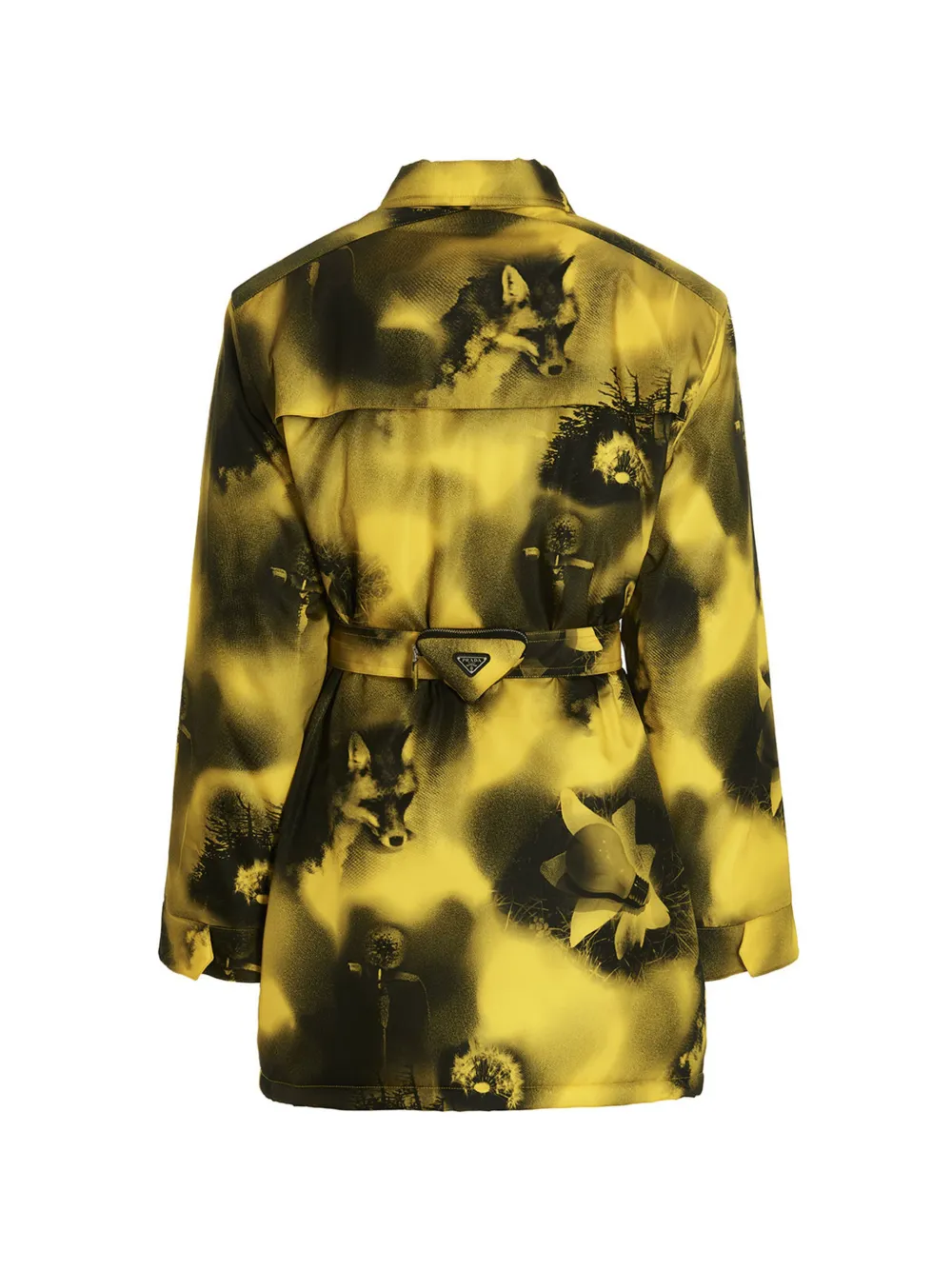 Prada Jack met print Geel