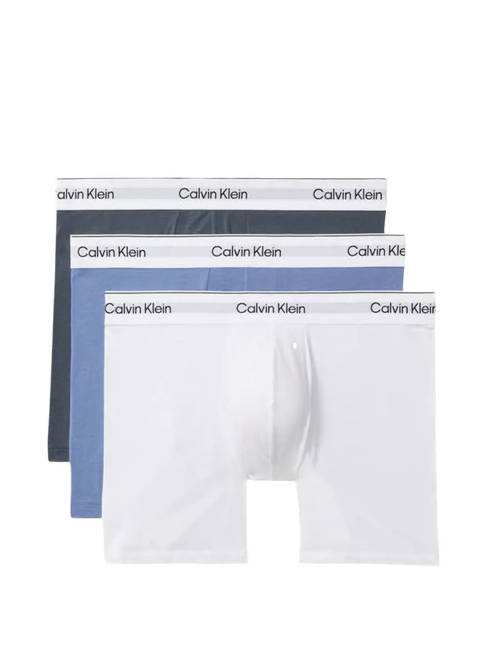 Calvin Klein Underwear Icon 3-pack logo-waistband boxers - Blu