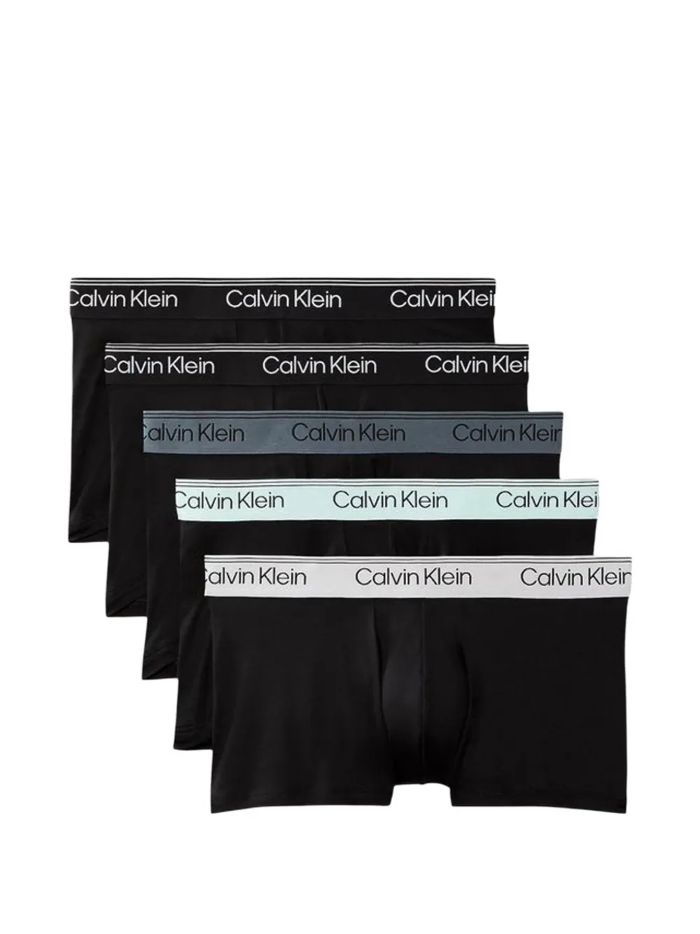 Calvin Klein Underwear 5-pack logo-waistband boxers - Nero