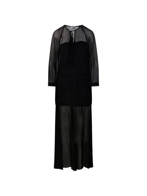 Forte Forte Georgette sheer-panelled tasselled maxi dress