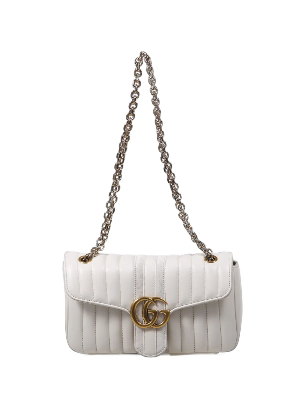 Gucci Jetset GG Marmont medium shoulder bag - White