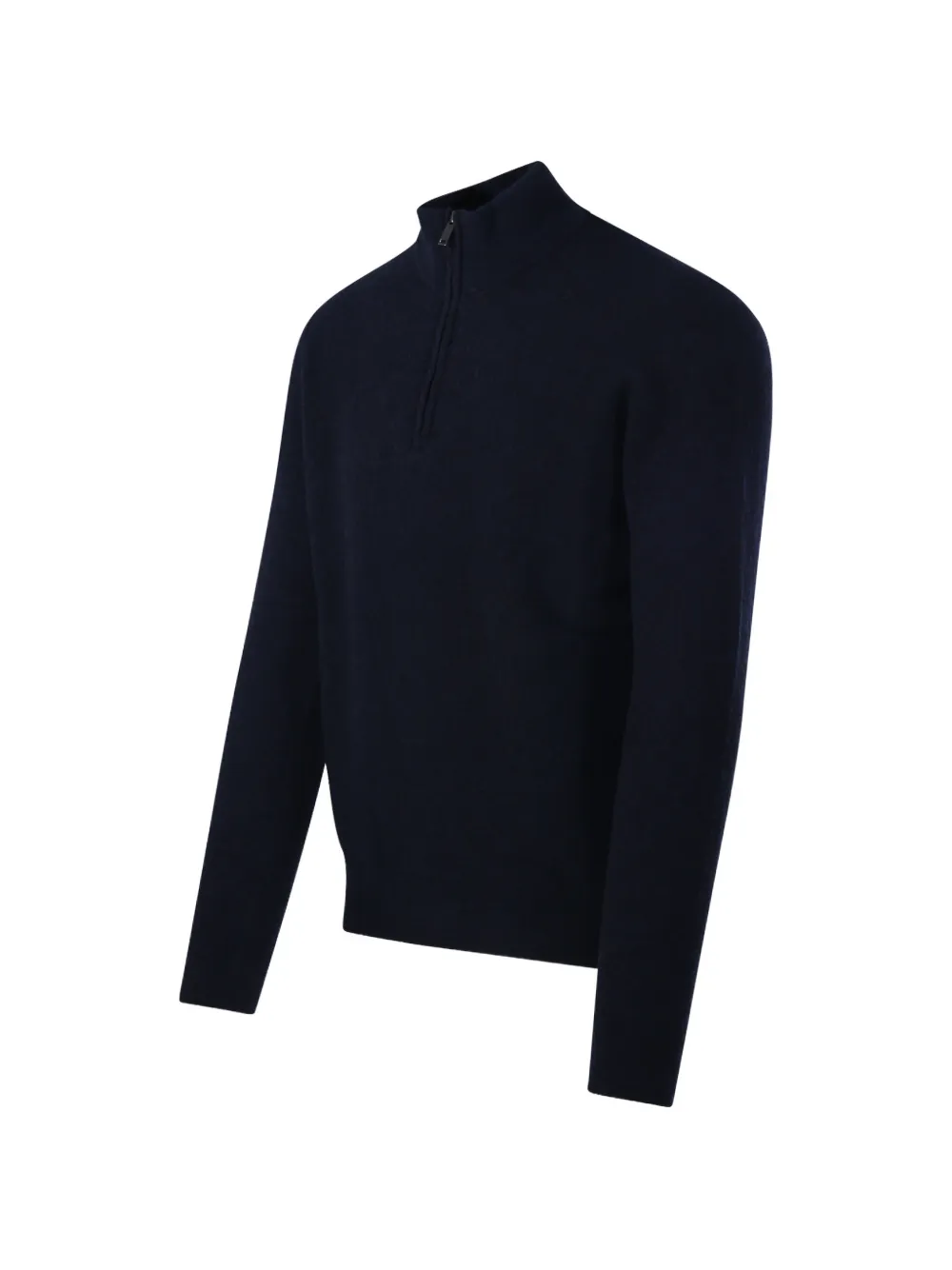 Roberto Collina quarter-zip knitted sweater Blauw