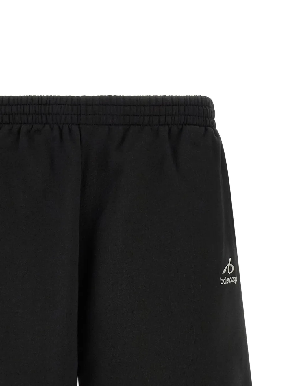 Balenciaga logo-print jersey shorts Zwart