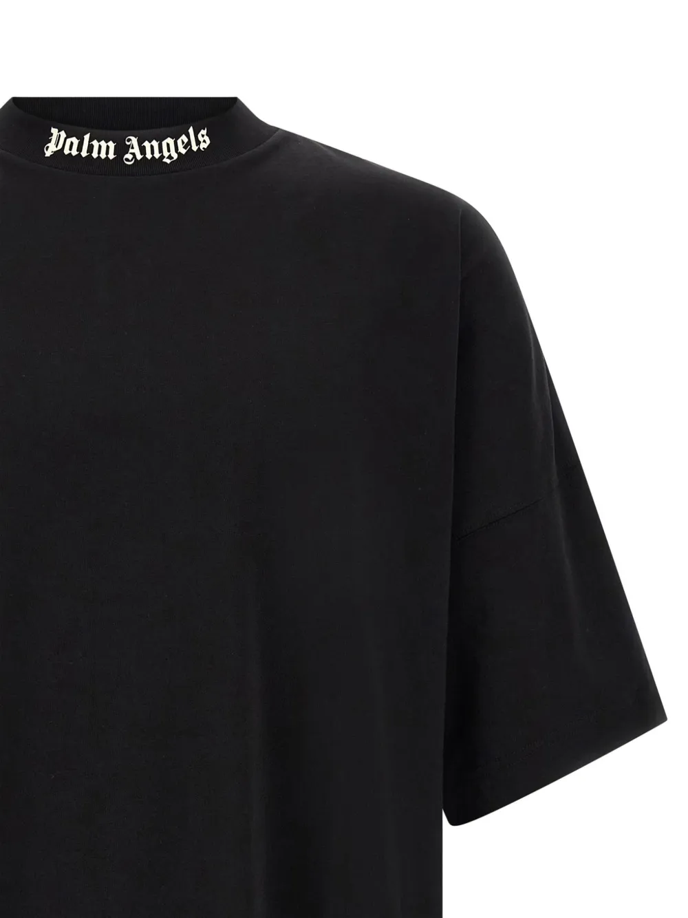 Palm Angels T-shirt met logoprint Zwart