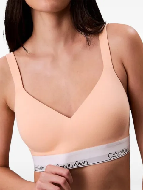 Calvin Klein Underwear logo-tape cotton bralette