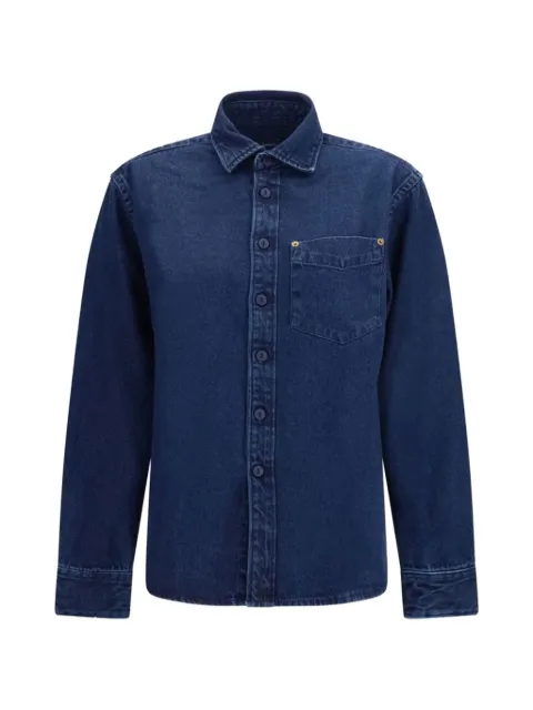 Deperlu chest-pocket denim shirt