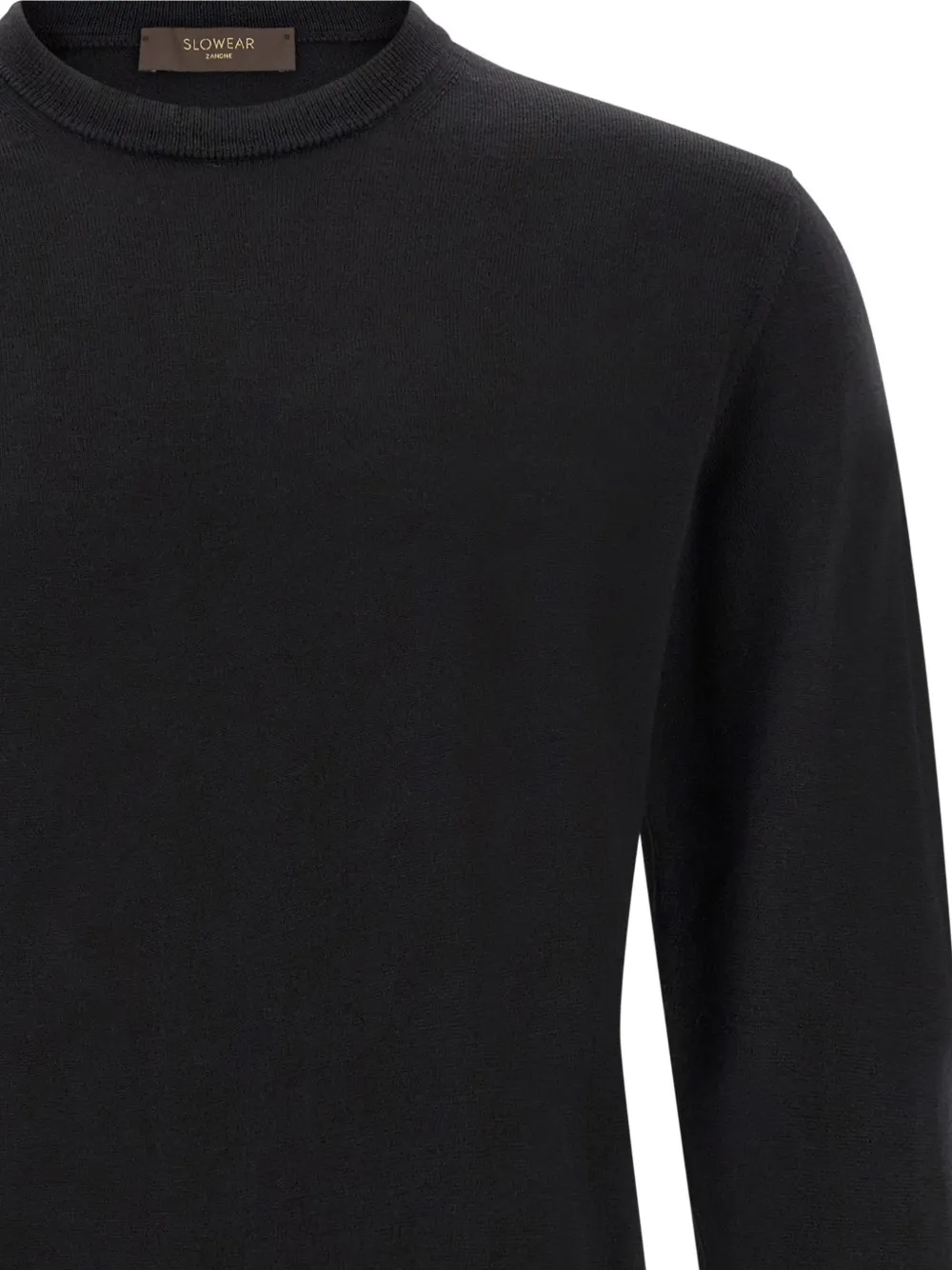 Zanone virgin wool sweater Zwart