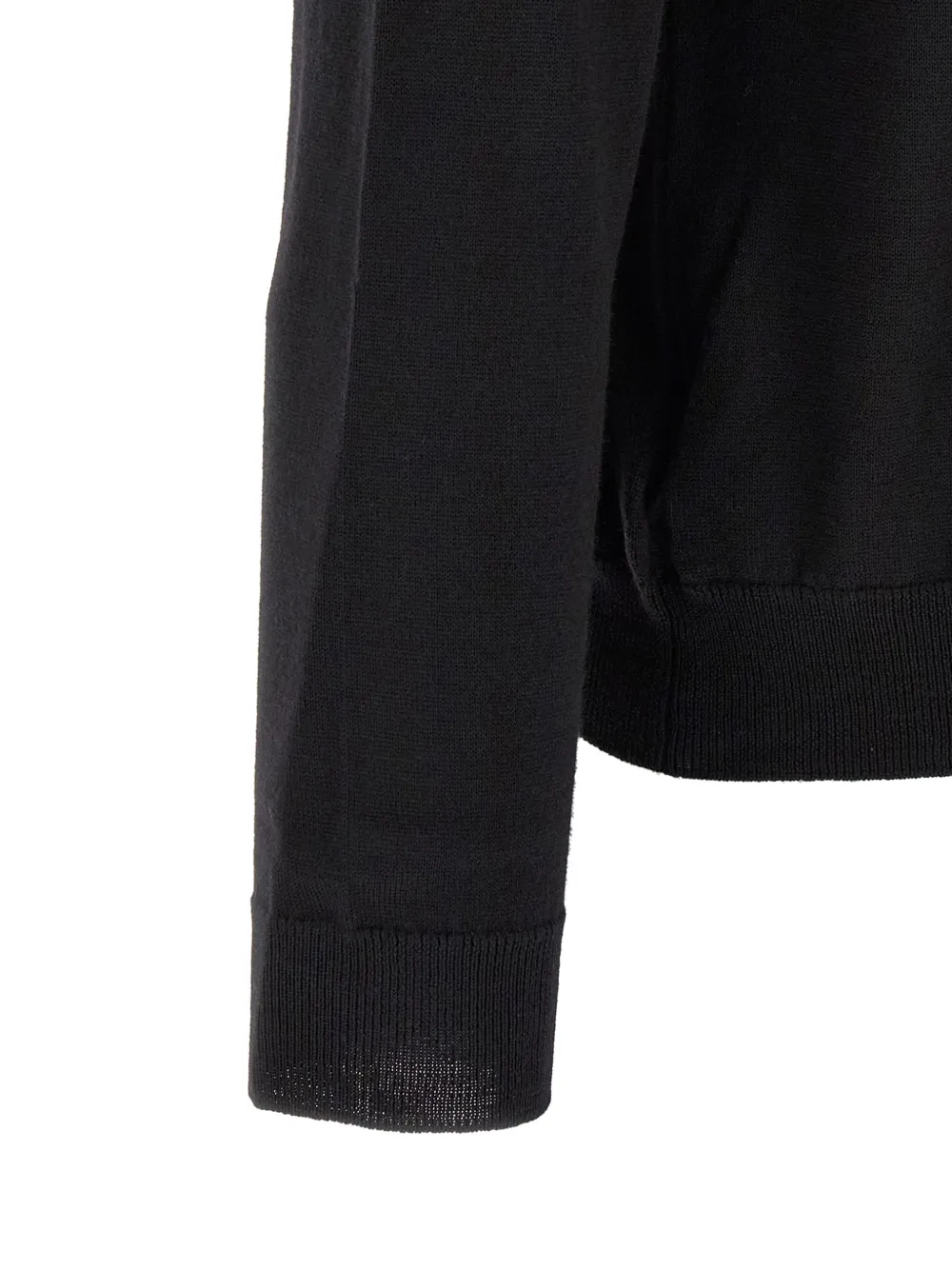Zanone virgin wool sweater Zwart