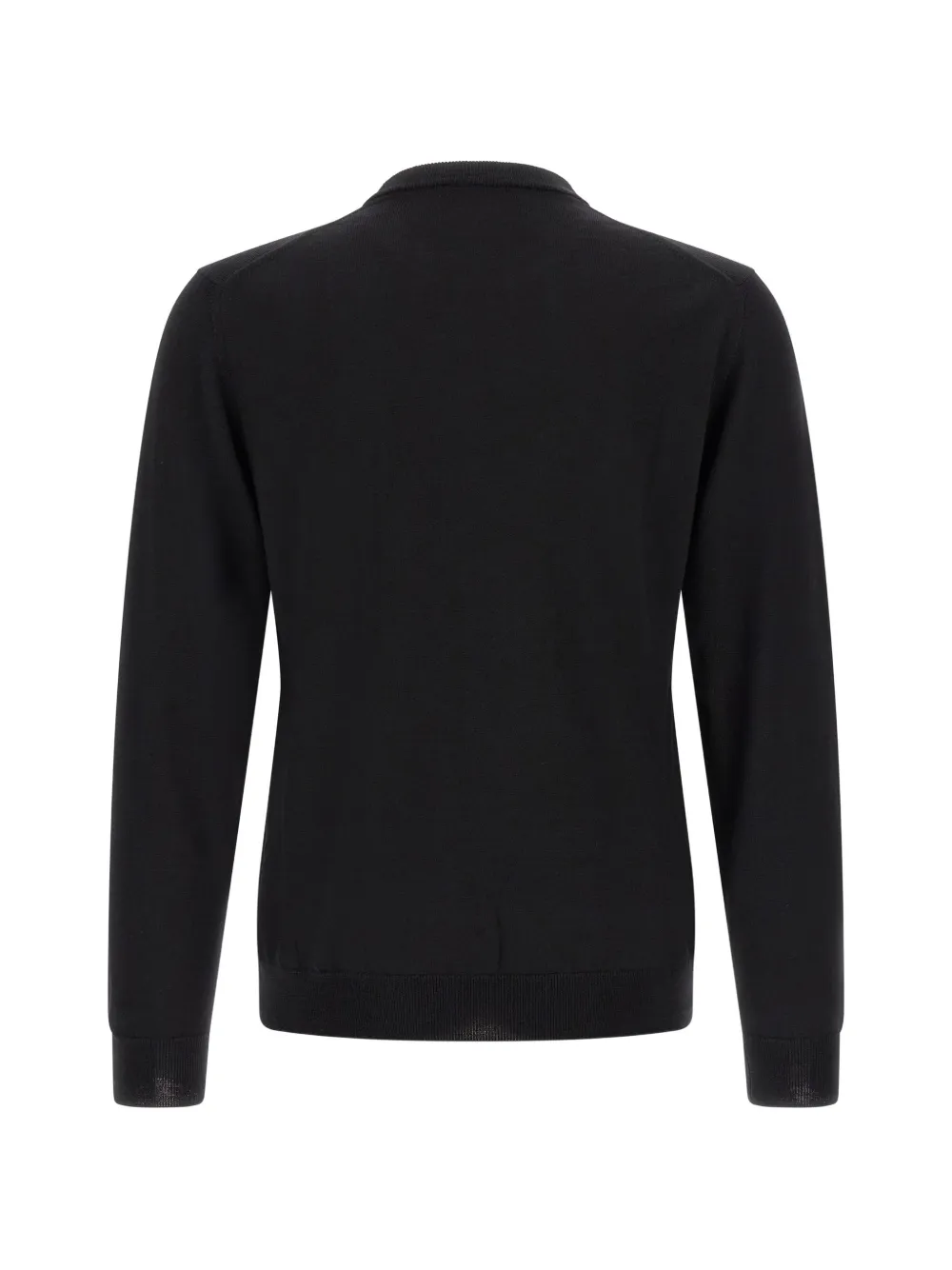 Zanone virgin wool sweater Zwart