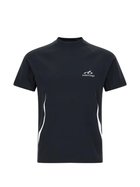 Balenciaga playera con logo estampado y paneles