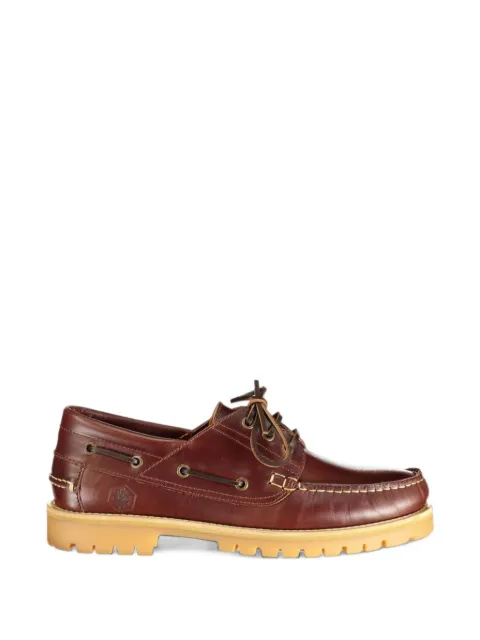 LUMBERJACK Newton lace-up leather boat shoes