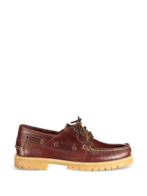LUMBERJACK Newton lace-up leather boat shoes