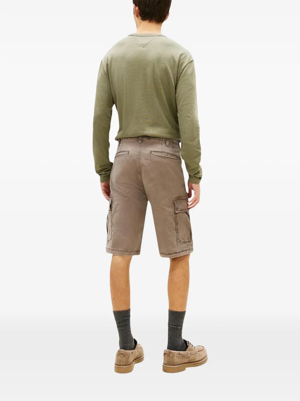 Tommy Jeans Otis recycled-cotton cargo shorts Beige