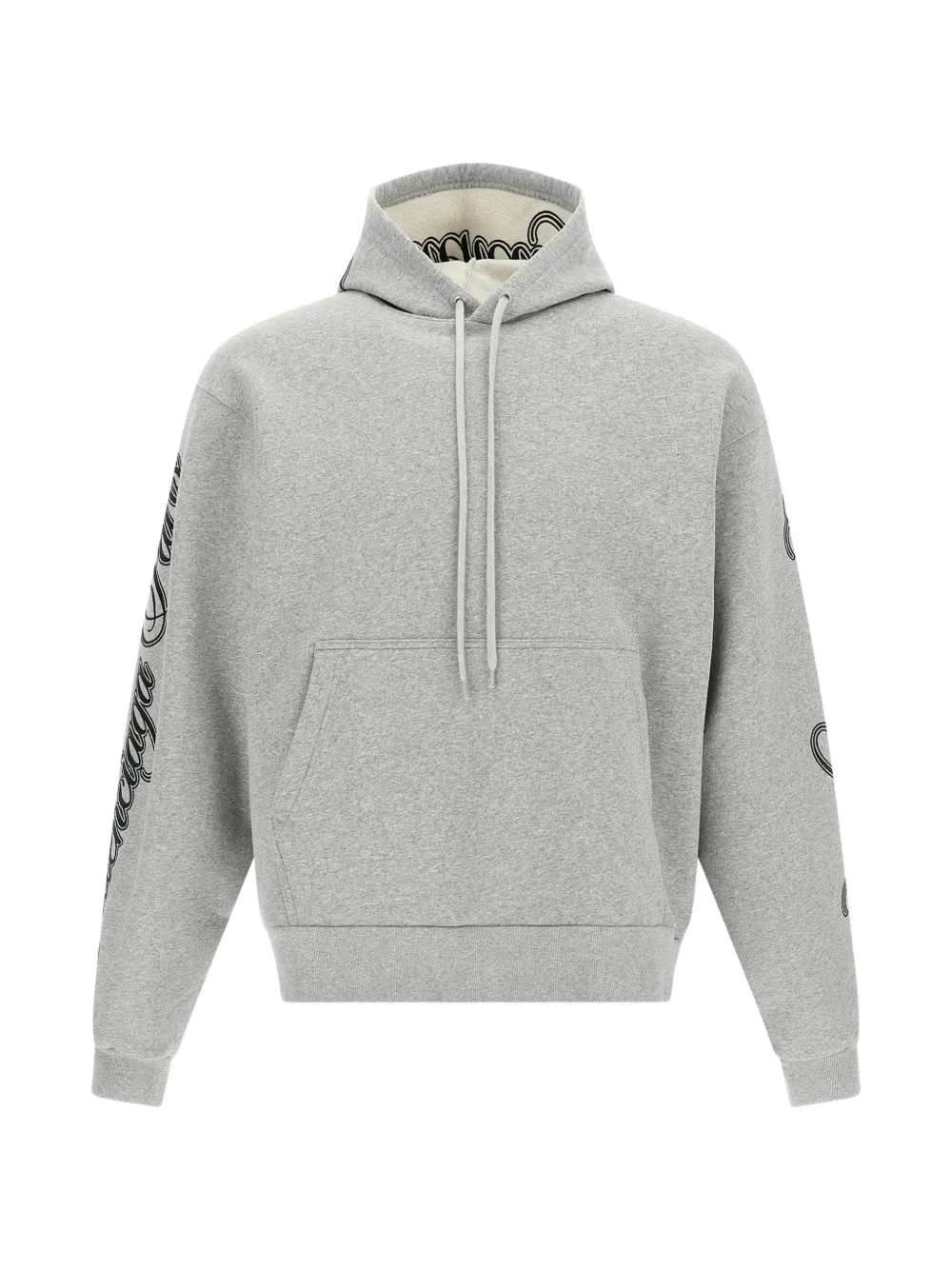 Balenciaga logo-print cotton hoodie - Grigio