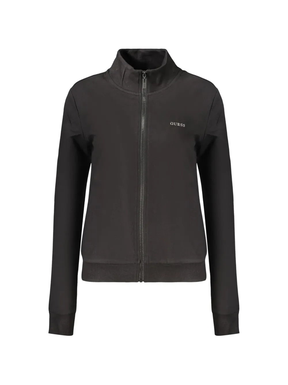 GUESS USA logo-print zip-up sweatshirt - Schwarz